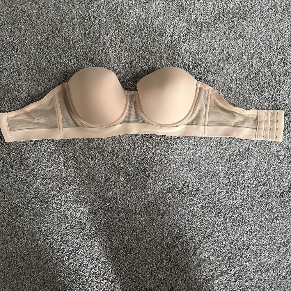 Lively Cream Strapless Bra with Seamless Support